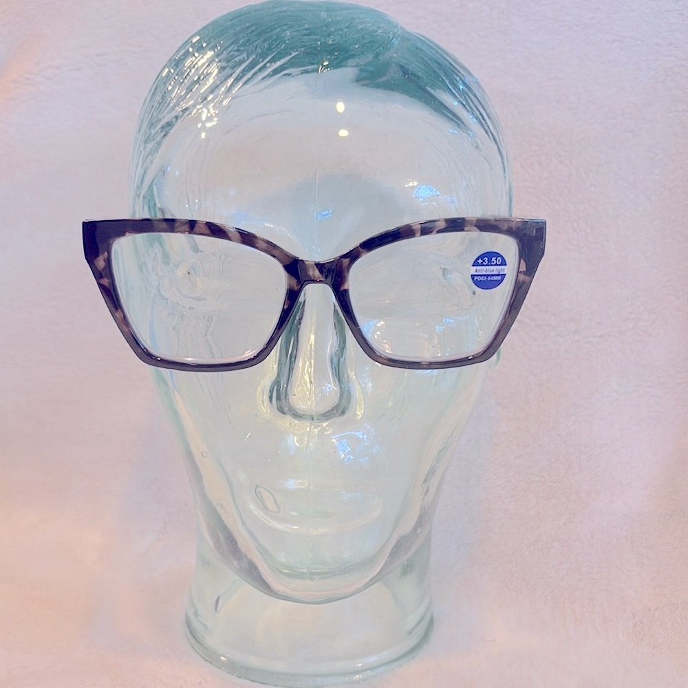 Dark Brown Tortoise Shell Women's Glasses 3.50 Readers